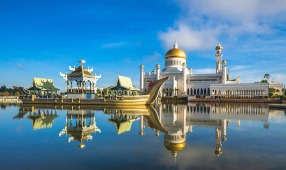 奧馬阿里清真寺(外觀) Omar Ali Saifuddien Mosque